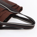 HERMES Trocha Horizontal Zonal MM Tote Bag Canvas Brown Silver Auth ar13839-7