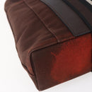 HERMES Trocha Horizontal Zonal MM Tote Bag Canvas Brown Silver Auth ar13840-14