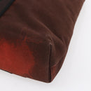 HERMES Trocha Horizontal Zonal MM Tote Bag Canvas Brown Silver Auth ar13840-15