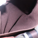 HERMES Trocha Horizontal Zonal MM Tote Bag Canvas Brown Silver Auth ar13840-20