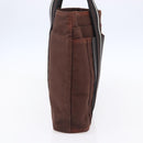 HERMES Trocha Horizontal Zonal MM Tote Bag Canvas Brown Silver Auth ar13840-3