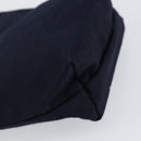 CELINE Circle Pouch Nylon Navy Gold Auth ar13841-16