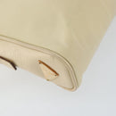 PRADA Hand Bag Nylon Beige Gold Auth ar13842-15