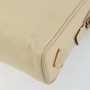 PRADA Hand Bag Nylon Beige Gold Auth ar13842-16