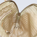 PRADA Hand Bag Nylon Beige Gold Auth ar13842-20