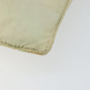 PRADA Shoulder Bag Nylon Ivory Silver Auth ar13843-9