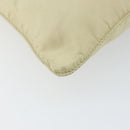 PRADA Shoulder Bag Nylon Ivory Silver Auth ar13843-14