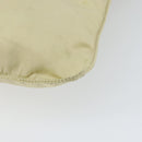 PRADA Shoulder Bag Nylon Ivory Silver Auth ar13843-15