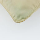 PRADA Shoulder Bag Nylon Ivory Silver Auth ar13843-16