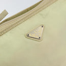 PRADA Shoulder Bag Nylon Ivory Silver Auth ar13843-17