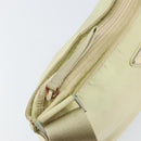 PRADA Shoulder Bag Nylon Ivory Silver Auth ar13843-10