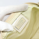 PRADA Shoulder Bag Nylon Ivory Silver Auth ar13843-18
