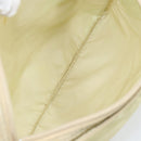 PRADA Shoulder Bag Nylon Ivory Silver Auth ar13843-11
