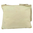 PRADA Shoulder Bag Nylon Ivory Silver Auth ar13843-2