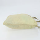 PRADA Shoulder Bag Nylon Ivory Silver Auth ar13843-3