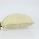 PRADA Shoulder Bag Nylon Ivory Silver Auth ar13843-4