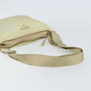 PRADA Shoulder Bag Nylon Ivory Silver Auth ar13843-7