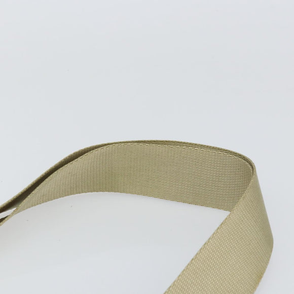 PRADA Shoulder Bag Nylon Ivory Silver Auth ar13843