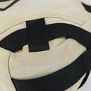 CHANEL Sports COCO Mark Shoulder Bag Canvas Beige Silver CC Auth ar13844-10