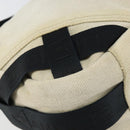 CHANEL Sports COCO Mark Shoulder Bag Canvas Beige Silver CC Auth ar13844-11