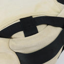 CHANEL Sports COCO Mark Shoulder Bag Canvas Beige Silver CC Auth ar13844-12