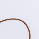 HERMES Choker Heart Cadena Viviride Leather Brown Auth ar13846-4