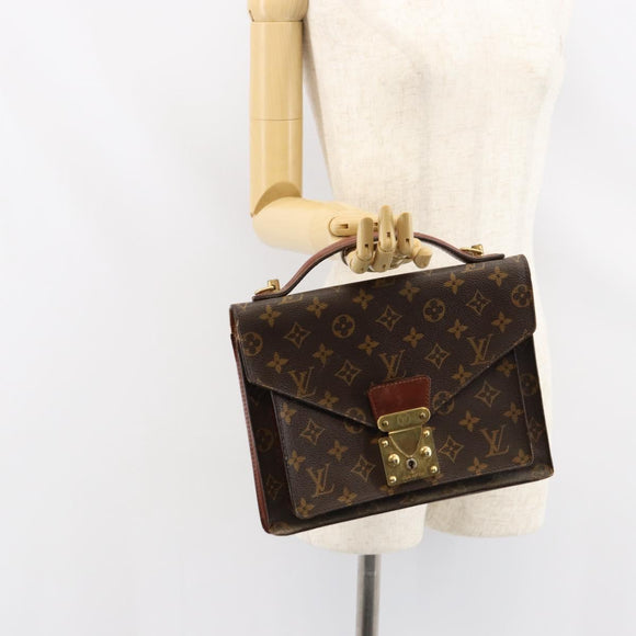 LOUIS VUITTON Monogram Monceau 28 Hand Bag M51185 LV Auth ar13847