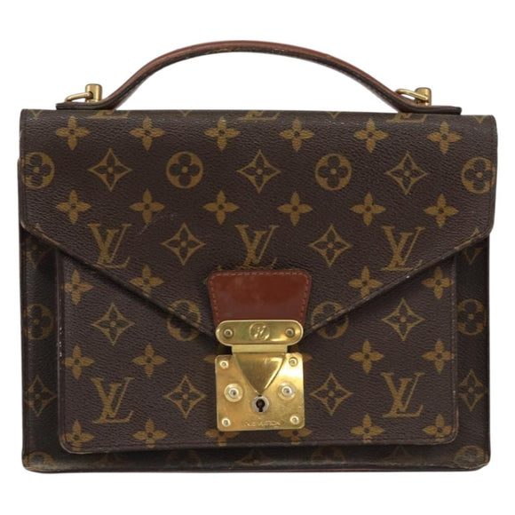 LOUIS VUITTON Monogram Monceau 28 Hand Bag M51185 LV Auth ar13847