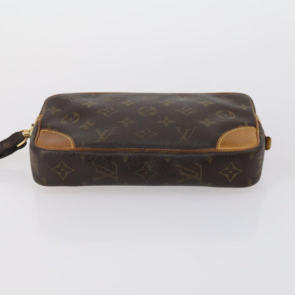 LOUIS VUITTON Monogram Clutch Bag 2 Set LV Auth ar13852