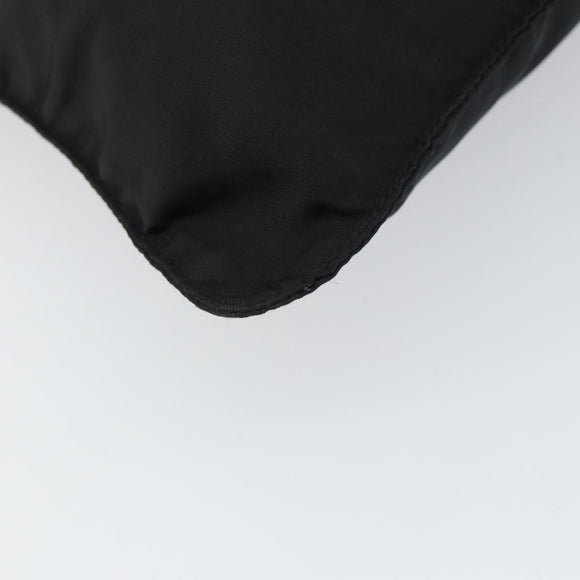 PRADA Shoulder Bag Nylon Silver Black Auth ar13855