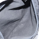 PRADA Shoulder Bag Nylon Silver Black Auth ar13855-11