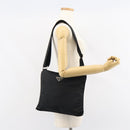 PRADA Shoulder Bag Nylon Silver Black Auth ar13855-21