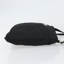 PRADA Shoulder Bag Nylon Silver Black Auth ar13855-3