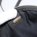 FENDI Pecan Canvas Shoulder Bag PVC Black Brown gold Auth ar13856-18