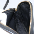 FENDI Pecan Canvas Shoulder Bag PVC Black Brown gold Auth ar13856-19