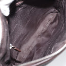 LOEWE Shoulder Bag Leather Silver Brown Auth ar13857-11