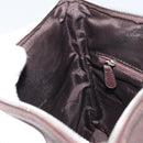 LOEWE Shoulder Bag Leather Silver Brown Auth ar13857-19