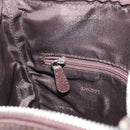 LOEWE Shoulder Bag Leather Silver Brown Auth ar13857-20