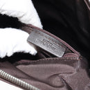 LOEWE Shoulder Bag Leather Silver Brown Auth ar13857-12