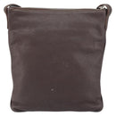 LOEWE Shoulder Bag Leather Silver Brown Auth ar13857-2