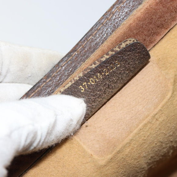 GUCCI GG Supreme Web Sherry Line Bag PVC Beige Red 37 014 2125 Auth ar13858