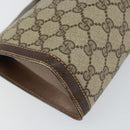 GUCCI GG Supreme Web Sherry Line Bag PVC Beige Red 37 014 2125 Auth ar13858-9