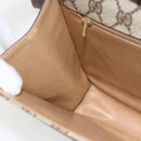 GUCCI GG Supreme Shoulder Bag PVC Beige Gold Auth ar13859-19
