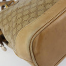 CELINE Macadam Canvas Hand Bag PVC Beige Auth ar13860-15