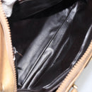 CELINE Macadam Canvas Hand Bag PVC Beige Auth ar13860-10