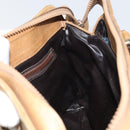 CELINE Macadam Canvas Hand Bag PVC Beige Auth ar13860-20