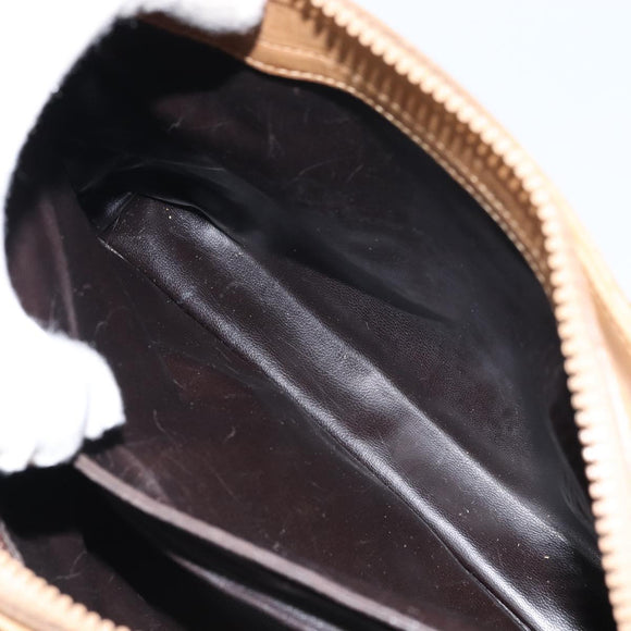 CELINE Macadam Canvas Hand Bag PVC Beige Auth ar13860