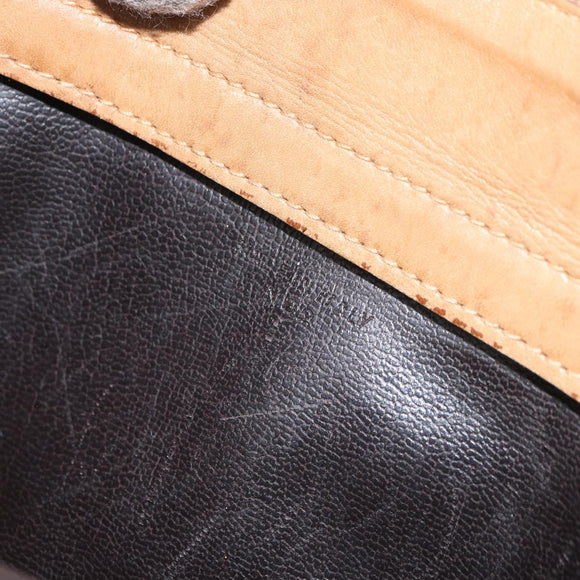 CELINE Macadam Canvas Hand Bag PVC Beige Auth ar13860