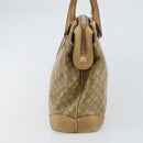 CELINE Macadam Canvas Hand Bag PVC Beige Auth ar13860-3