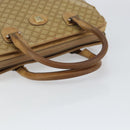 CELINE Macadam Canvas Hand Bag PVC Beige Auth ar13860-7